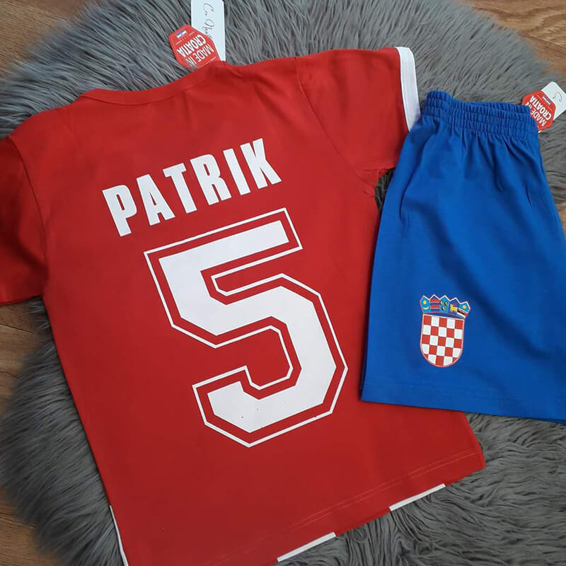 Pamučni komplet sa kockicama