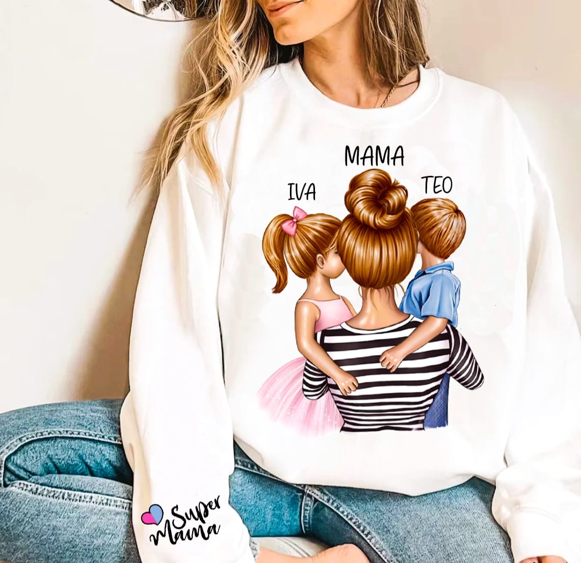 majica mom of boy and girl