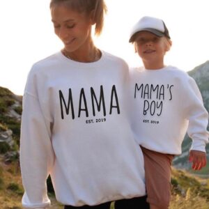 Komplet majica za mamu i sina "Mama & mama boy"